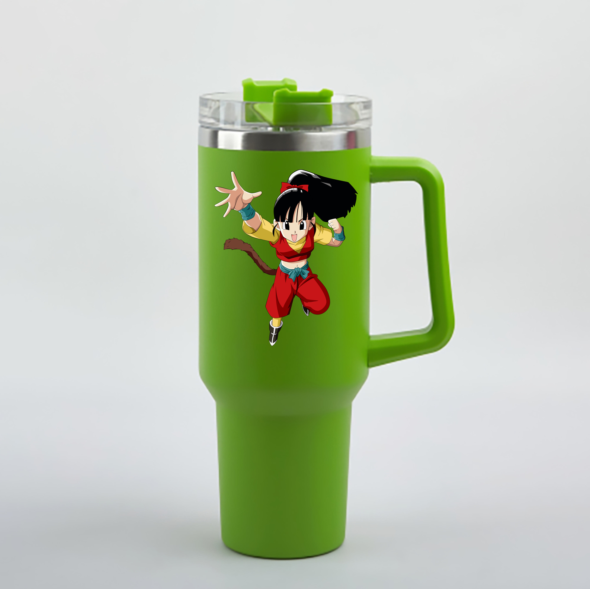 （画像用） ドラゴンボール パン DRAGON BALL Pan 1200mL車用タンブラー - クリスタルステッカー（プラスチックストロー付き）